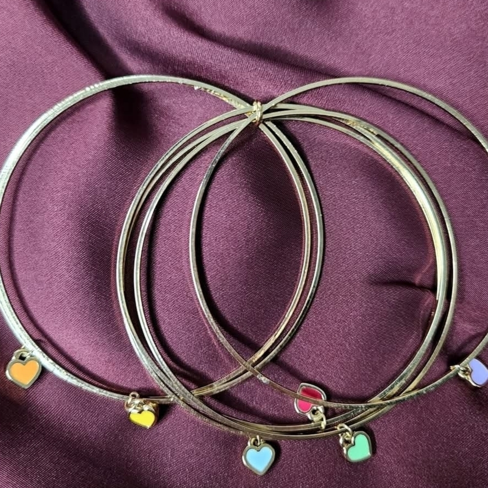 Annie Gold and Yellow Charm Bracelets